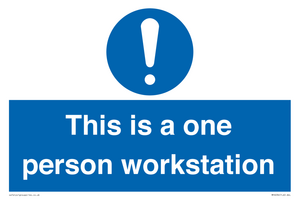 This is a one person workstation